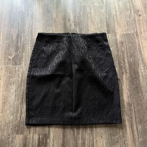 Guess Damask Patterned Pencil Skirt Sz 0